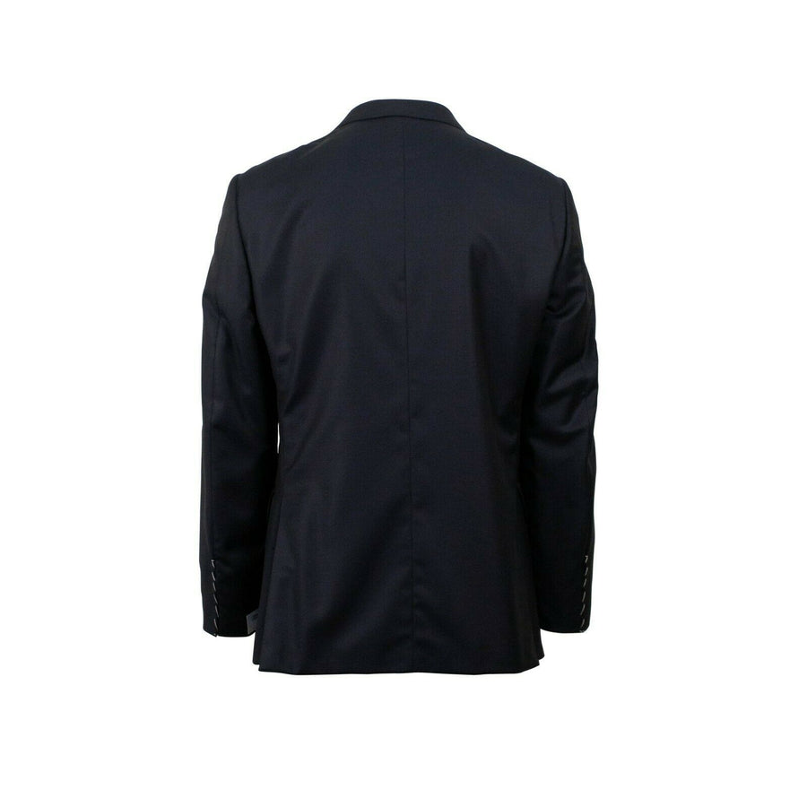 Drop 6 3 Roll 2 Button Wool Sport Coat - Navy Blue