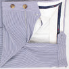Blue Pinstripe Cotton Blend Dress Pants