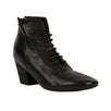 Pennolina Buffalo Leather Lace Up Ankle Boots - Black