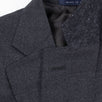 Micro Houndstooth Wool Two Button Suit - Charcoal Gray