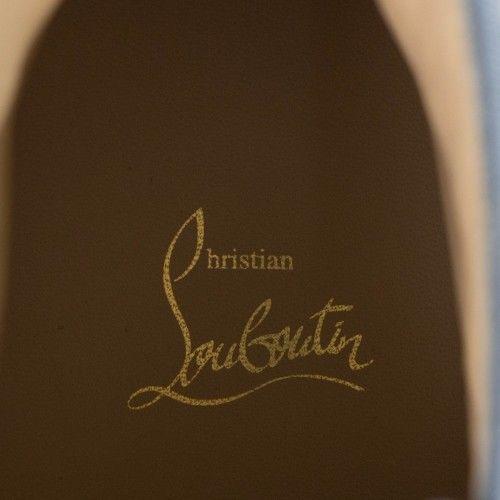 Men's Louis Orlato Strass Suede Leather Hi-Top Sneakers - Light Blue