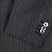 Drop 8 Pin Striped Wool Two Button Suit - Charcoal Grey
