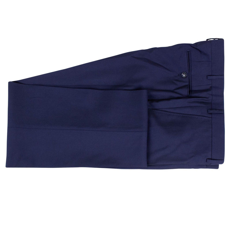 Drop 8 Solid Wool Blend Two Button Suit - Navy