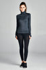 Ladies fashion solid track jacket