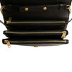 Angie Chain Diamond Quilted Lambskin Leather Handbag - Black