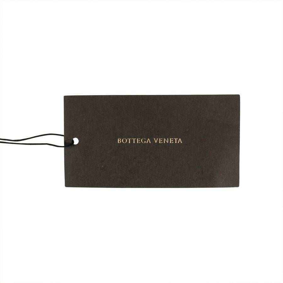 Leather Intrecciato Accent Travel Bag- Black