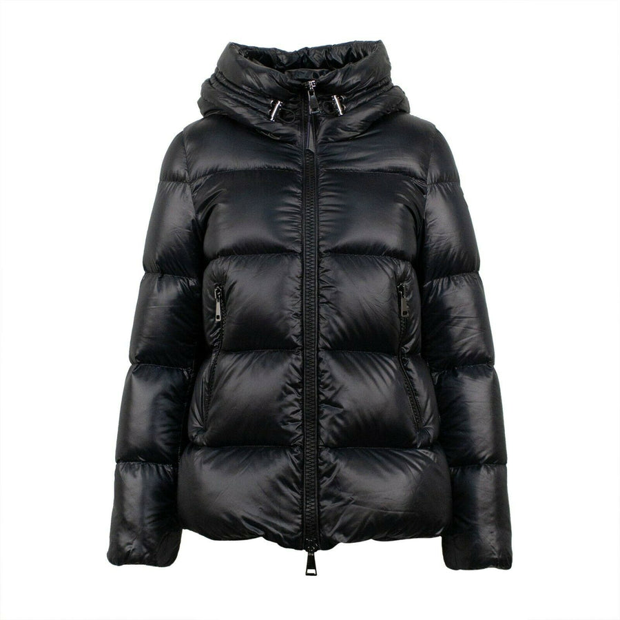 Seritte Down Filled Quilted Puffer Coat - Black