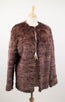 Mink Fur Jacket - Wine Red