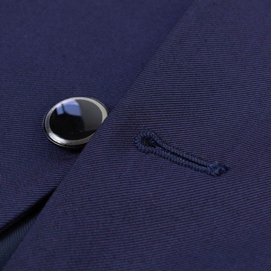 Drop 8 Solid Wool Blend Two Button Suit - Navy