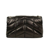 Loulou Puffer Medium Quilted Lambskin Leather Handbag - Black