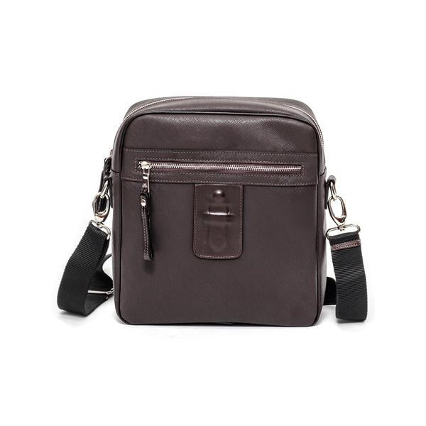 Saffiano Leather Cross Body Messenger Gym Bag
