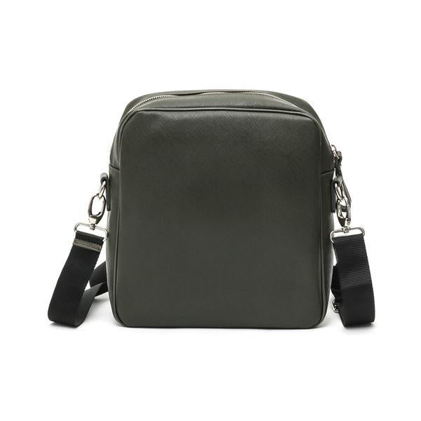 Saffiano Leather Cross Body Messenger Gym Bag