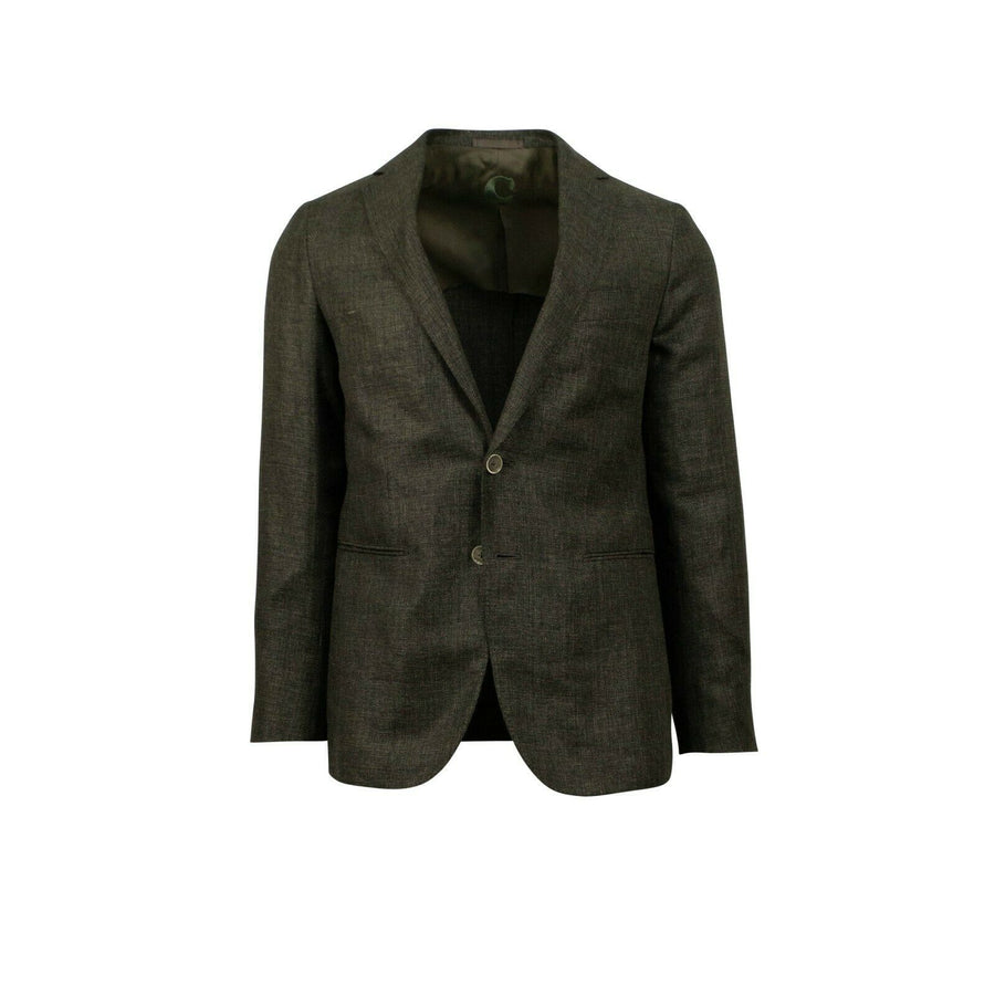 Drop 8 Linen Blend Two Button Sport Coat - Green
