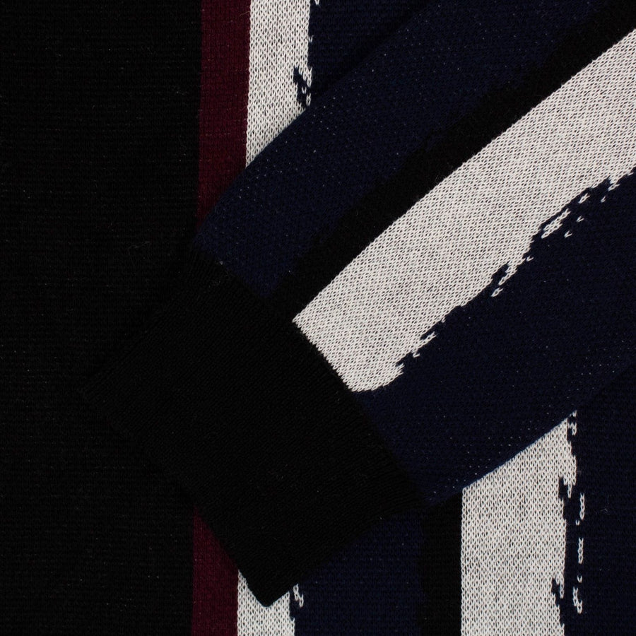 Woodstock Crew Sweater - Black / Red