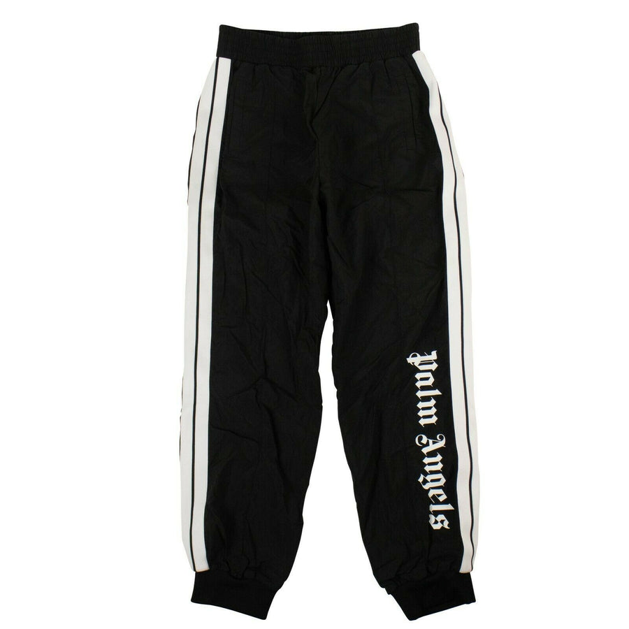 Polyamide Logo Side Stripe Track Pants - Black