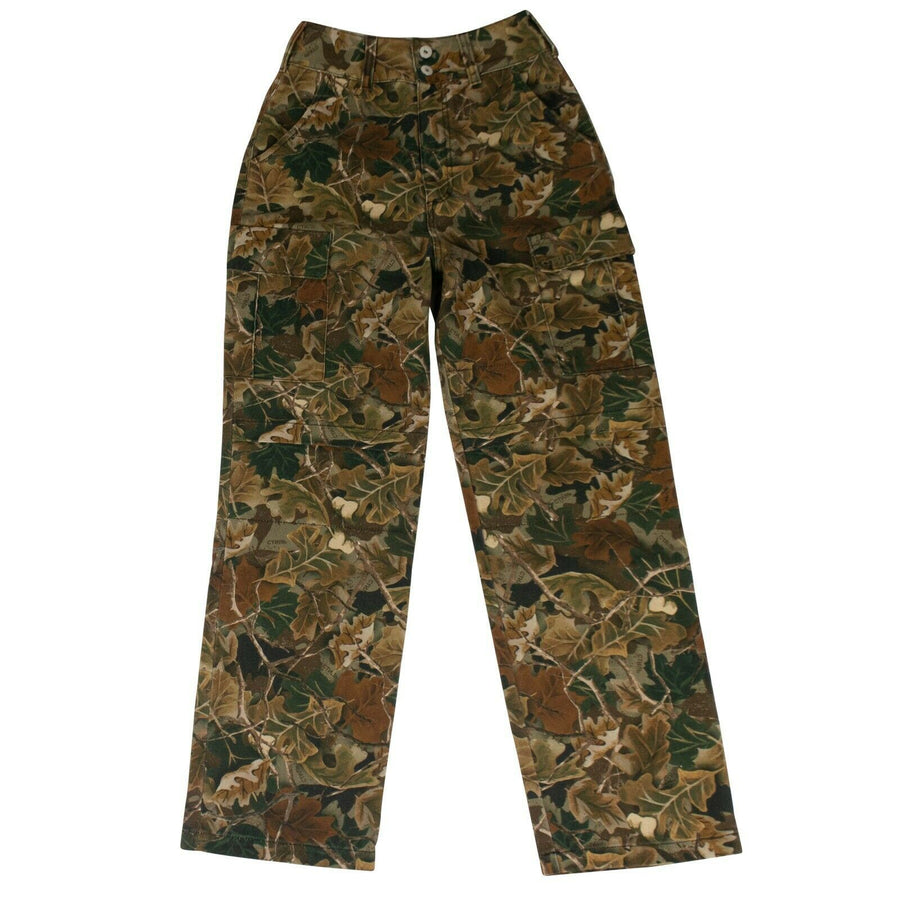 Camo Leaf CTNMB Cotton Cargo Pants - Green / Brown