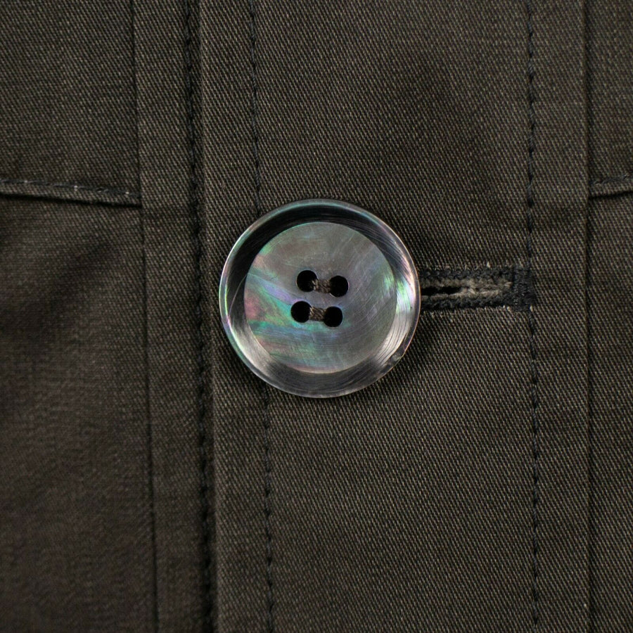 Cotton Short Jacket Coat - Gray