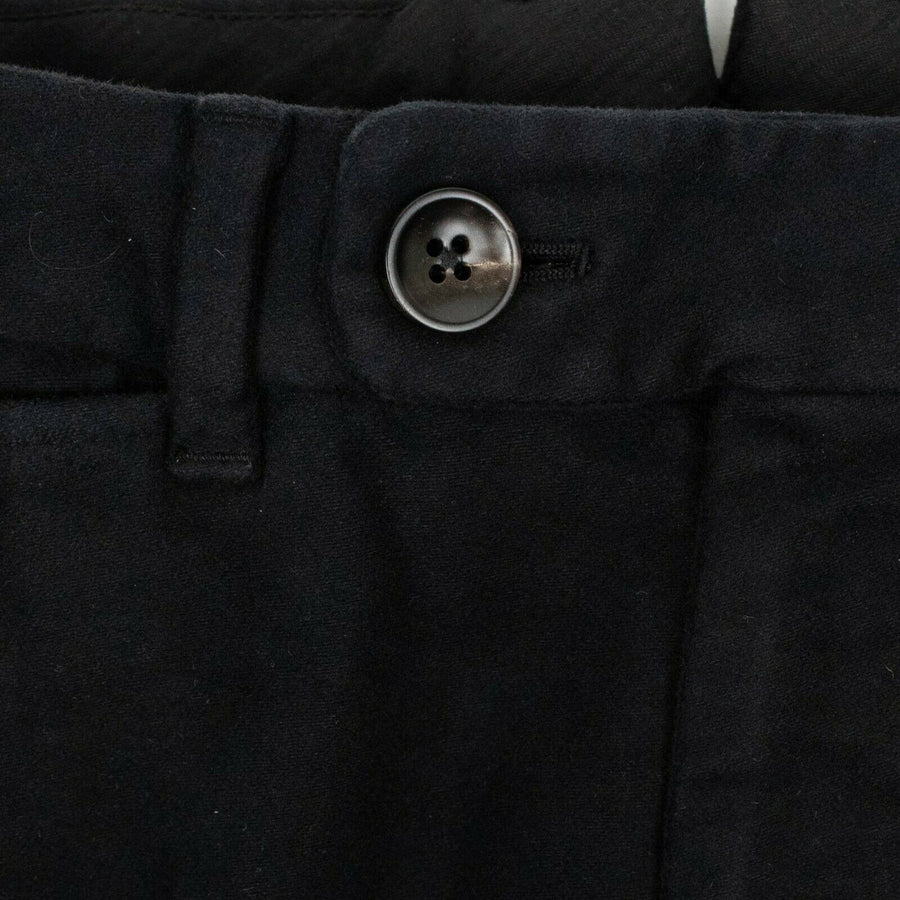 Cotton Blend Pants - Black