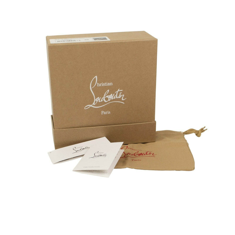 Leather Gold 'CL' Logo Belt - Black