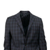 Drop 6 Plaid 3 Roll 2 Button Wool Sport Coat - Gray / Blue