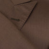 Herringbone Wool Blend 3/2 Button Suit - Brown