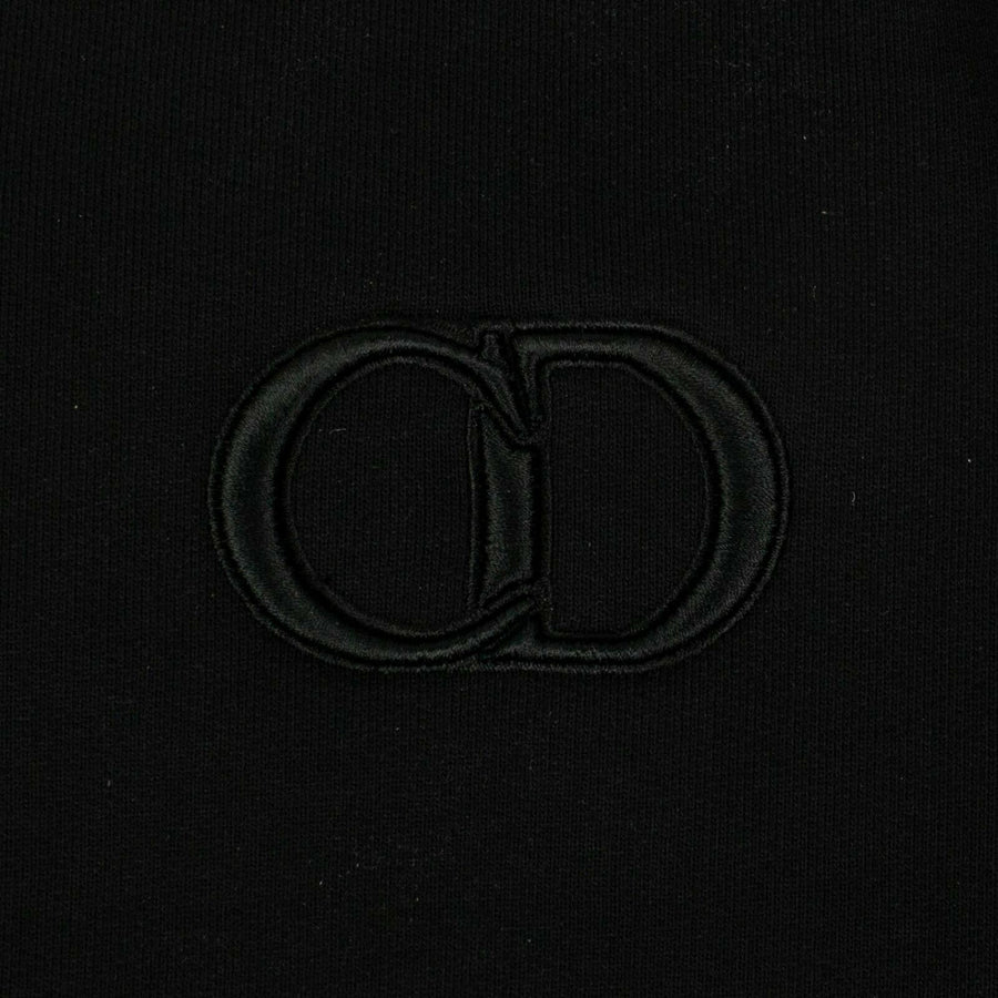 Cotton 'CD Icon' Logo Crew-Neck Sweater - Black