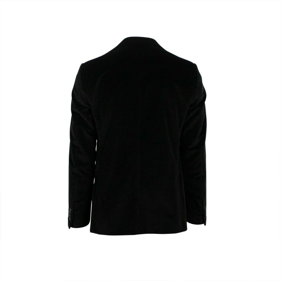 Drop 8 Velvet Two Button Cotton Sport Coat - Black