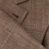 Wool Blend 3 Roll 2 Button Suit - Brown