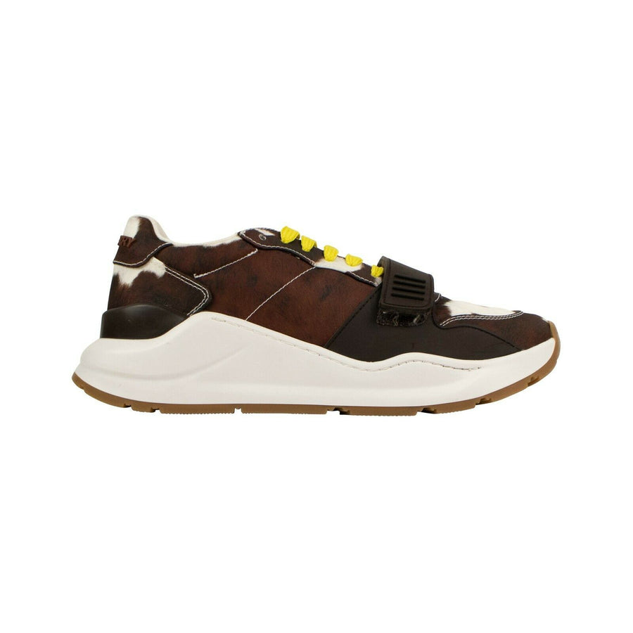 Cow Print Nylon Sneakers - Brown
