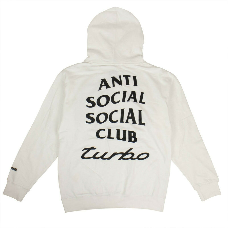 'Turbo' ASSC Logo Hooded Sweatshirt - White