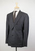 Cashmere Blend Pinstripe Double Breasted Sport Coat - Gray
