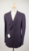 Cashmere Blend Double Breasted Sport Coat - Purple