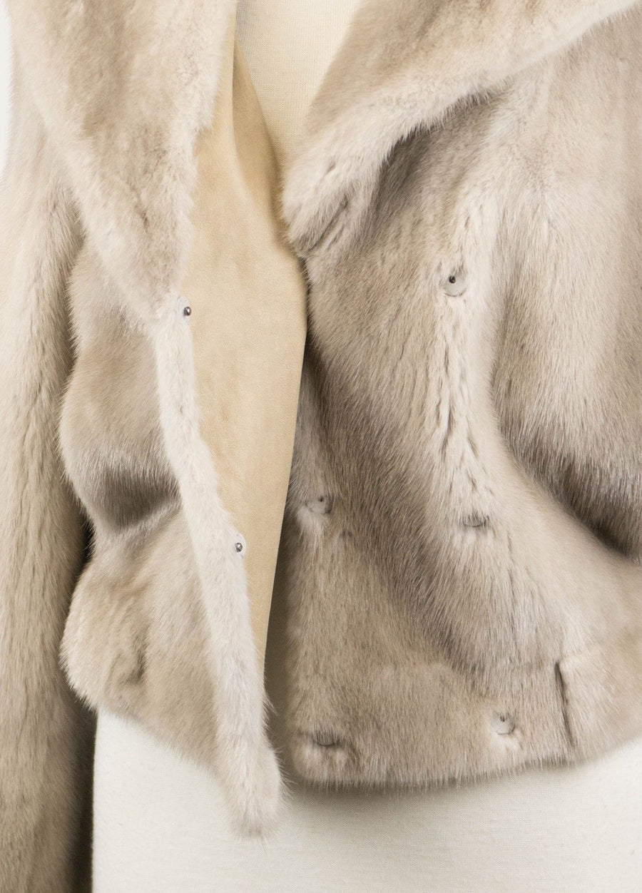 Mink Fur Jacket - Gray