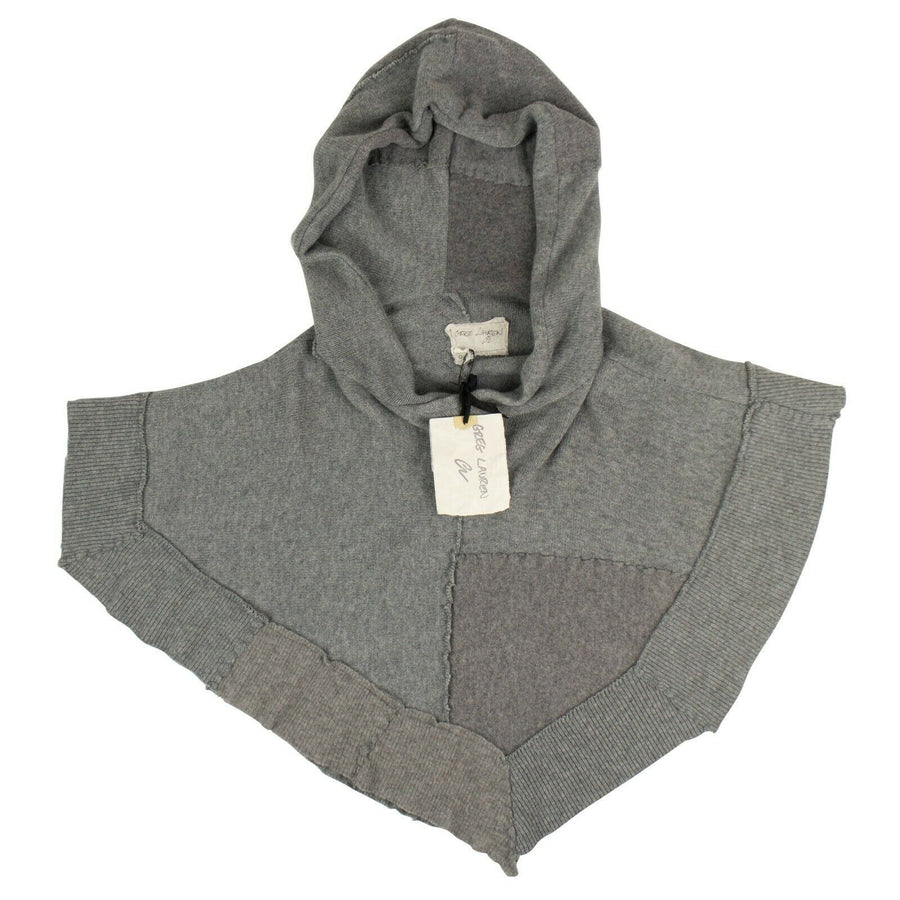 Patchmere Cropped Hoodie Poncho (O/S) - Gray