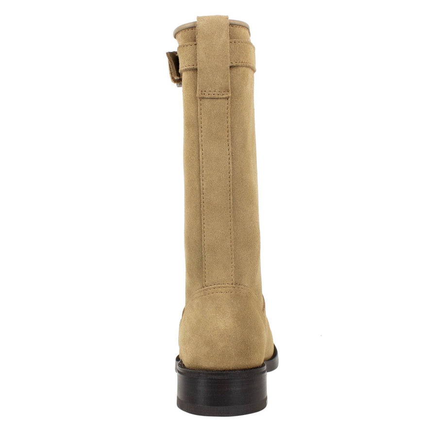 Suede Ankle Boots - Tan