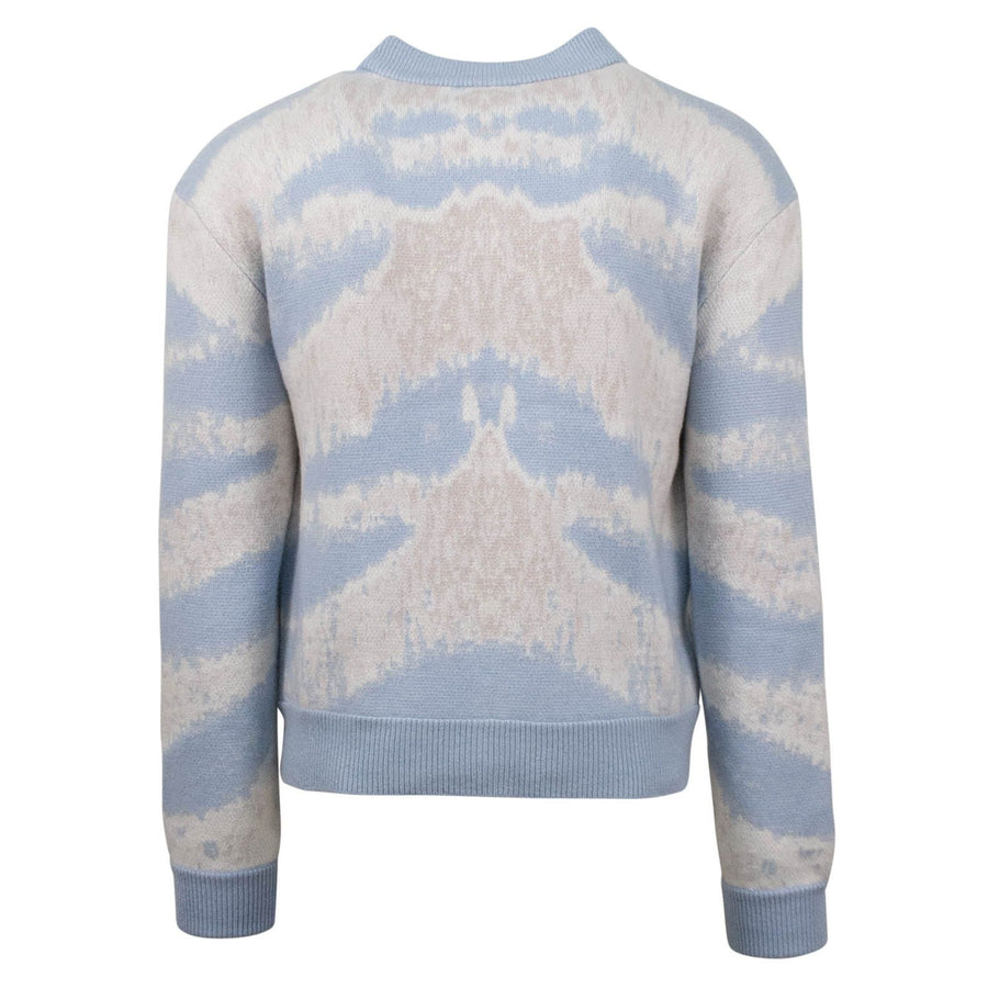 Tiger Striped Bomber Jacket - Blue