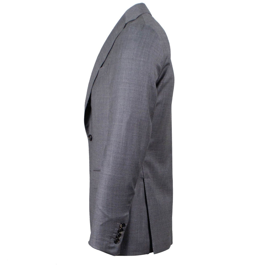 Drop 8 Wool Three Roll Two Button Suit - Gray