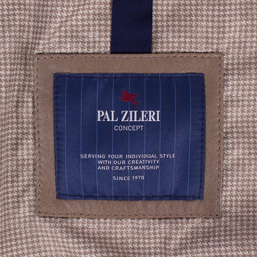 Light Brown Leather Bomber Jacket