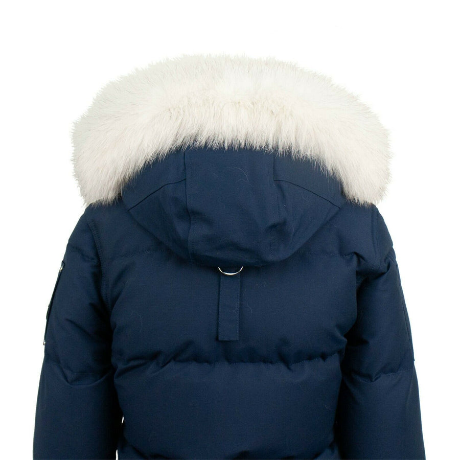 Women's '3Q' Short Hooded Down Coat - Jasper Blue