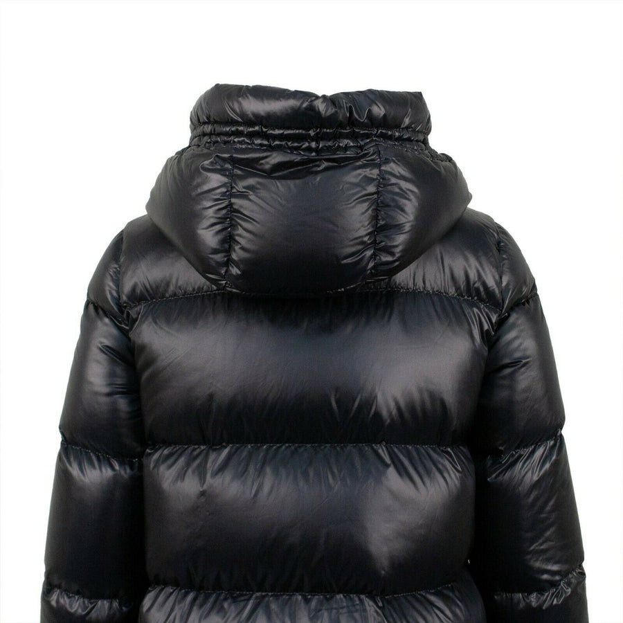 Seritte Down Filled Quilted Puffer Coat - Black