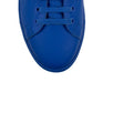 Perforated Check Leather Sneakers - Blue