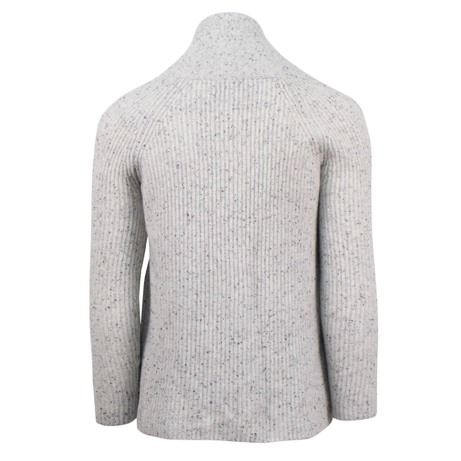 Rib Knit Cardigen - Light Gray