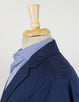 Cotton Blend Trench Coat - Blue