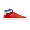 Leather Reeth High-Top Sneakers - Red