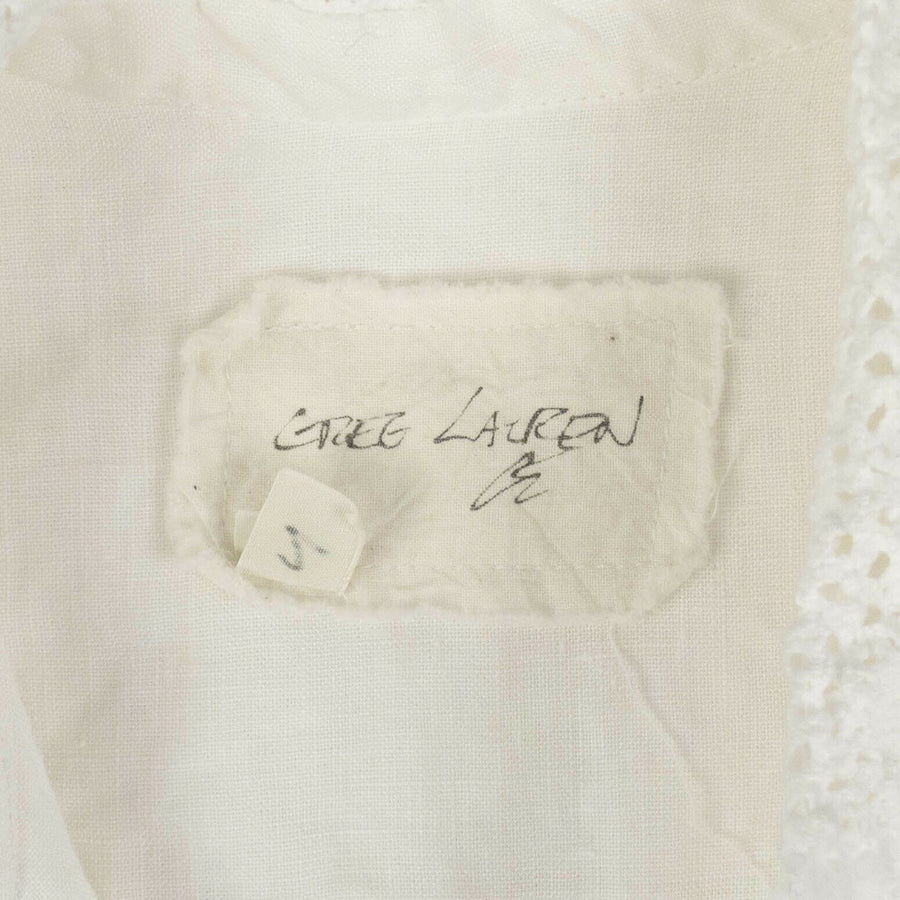 Linen Short Sleeve Tux Studio Shirt - White