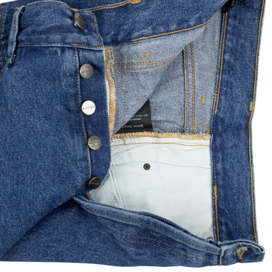 Denim Rainbow Stripe Medium Wash Jeans - Blue