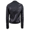 Vintage Goat Leather Biker Jacket - Black