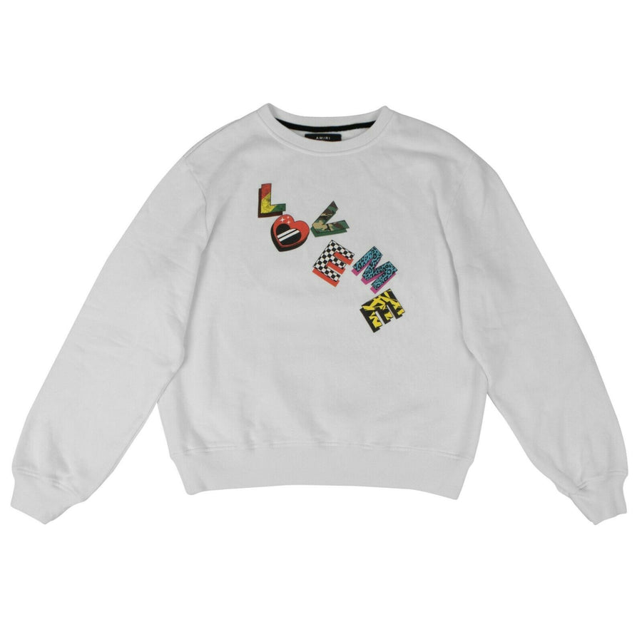 Love Me Crew Neck Sweatshirt - White