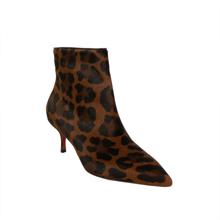 Leopard 'So Kate' 55 mm Booties - Brown