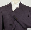 Wool Blend Double Breasted Sport Coat - Purple